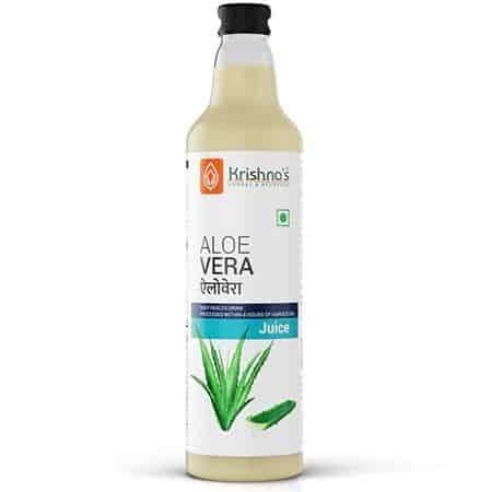 Buy Krishnas Herbal And Ayurveda Aloe Vera Juice Daily Health Drink | Glass Bottle