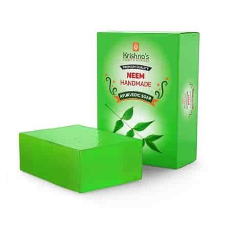 Buy Krishnas Herbal And Ayurveda Neem Handmade Soap Stay Protected