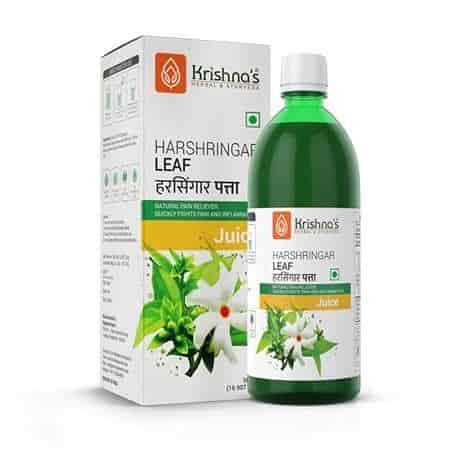Buy Krishnas Herbal And Ayurveda Harshringar Leaf Juice Natural Pain Reliever | Best For Sciatica