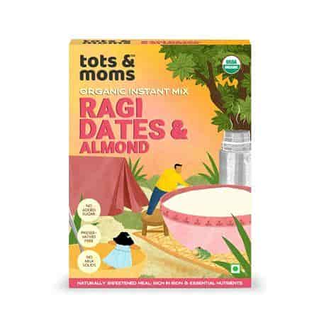 Buy Tots And Moms Instant Ragi Dates & Almonds