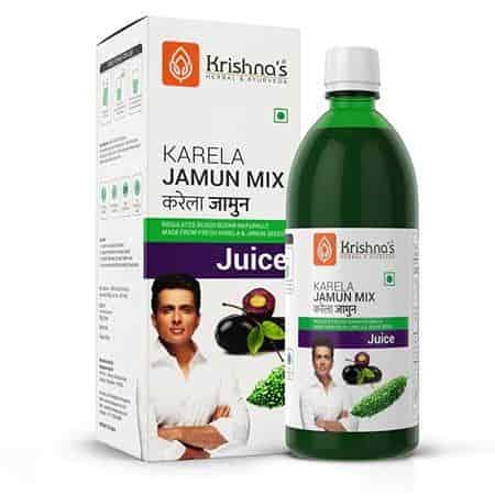 Buy Krishnas Herbal And Ayurveda Karela Jamun Mix Juice Helps Regulates Blood Sugar Naturally