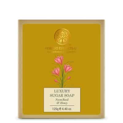 Buy Forest Essentials Luxury Sugar Soap Neem Basil & Honey