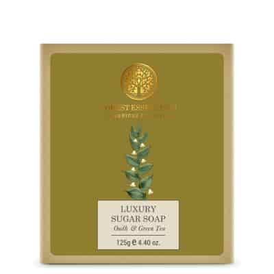 Buy Forest Essentials Luxury Sugar Soap Oudh & Green Tea