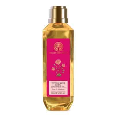 Buy Forest Essentials Extra Rich Almond Body Massage Oil Rose & Mandarin