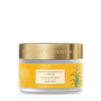 Buy Forest Essentials Night Treatment Cream Sandalwood & Saffron