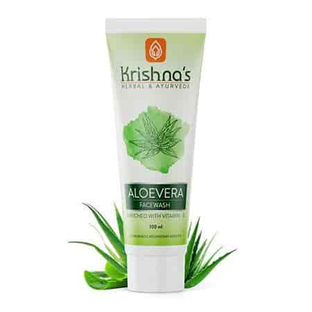 Buy Krishnas Herbal And Ayurveda Krishna'S Pure Aloe Skin Softening & Supple Face Wash For Daily Use