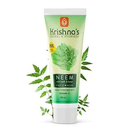 Buy Krishnas Herbal And Ayurveda Krishna'S Purifying Neem Face Wash For Acne & Pimples