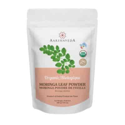 Buy Aarshaveda Organic Moringa Leaf Powder