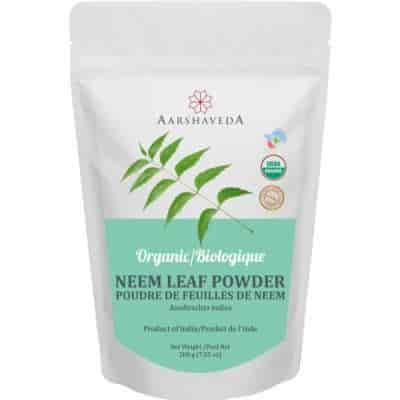 Buy Aarshaveda Organic Neem Leaf Powder