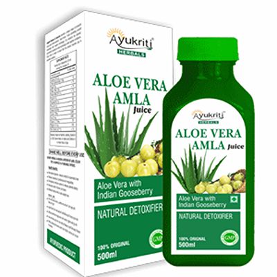Buy Ayukriti Herbals Aloe Vera Amla Juice