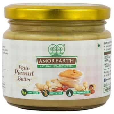 Buy Amorearth Peanut Butter Creamy Plain Stoneground