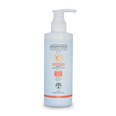 Buy Amsarveda SunVeda SPF 20 SPA+ 100% Natural Sun Protection Lotion