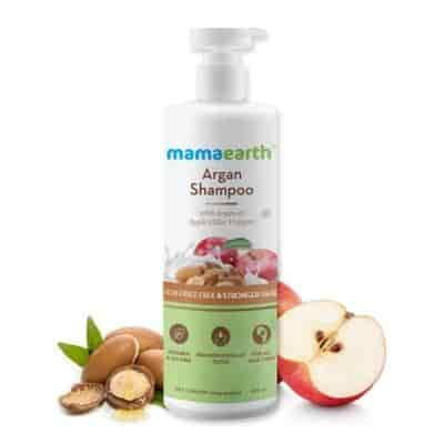 Buy Mamaearth Argan Shampoo with Argan & Apple Cider Vinegar for Frizz-free & Stronger Hair
