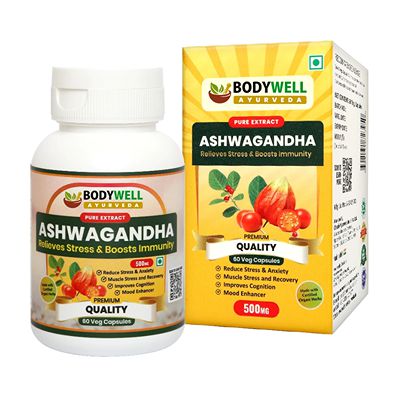 Buy Bodywell Ayurveda Ashwagandha Extract Capsules 500 mg