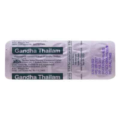 Buy AVP Gandha Thailam Gel Caps