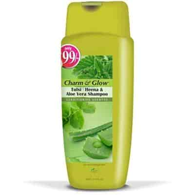 Buy Banlabs Charm & Glow Tulsi Heena and Aloevera Shampoo