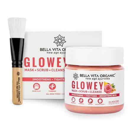 Buy Bella Vita Organic Glowey Face Pack, Scrub and Face Wash