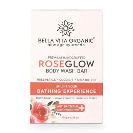 Buy Bella Vita Organic RoseGlow Body Wash Bar Bath Soap