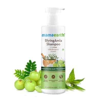 Buy Mamaearth BhringAmla Shampoo with Bhringraj & Amla for Intense Hair Treatment