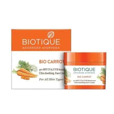 Buy Biotique Bio Carrot Sunscreen Cream