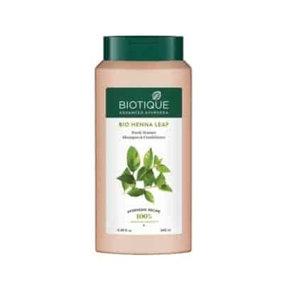 Buy Biotique Bio Henna Leaf Fresh Texture Shampoo and Conditioner