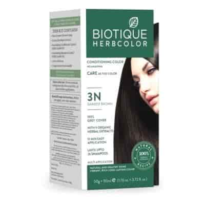 Buy Biotique Bio Herbcolor 3n - Darkest Brown