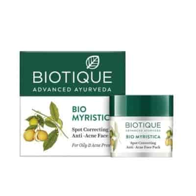 Buy Biotique Bio Myristica Anti Acne Face Pack