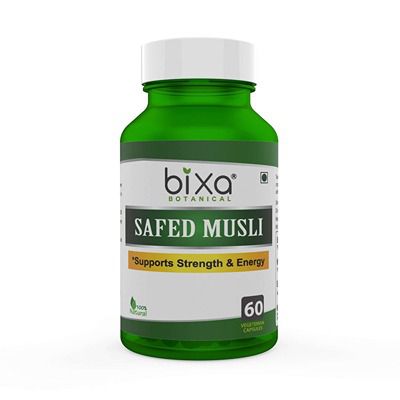 Buy Bixa Botanical Safed Musli Extract 450 mg Capsules
