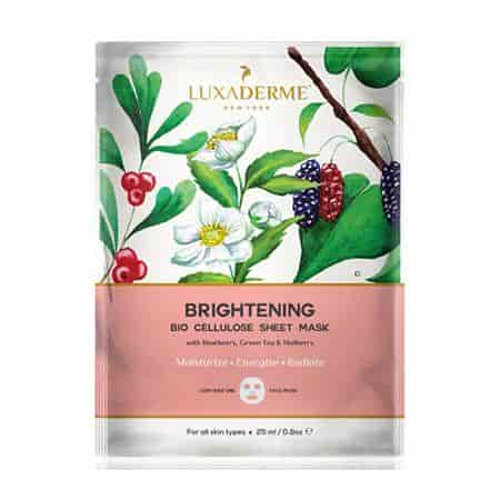 Buy Luxaderme Brightening Bio Cellulose Face Sheet Mask