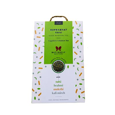 Buy Butterfly Ayurveda Suprabhat Chai Kapha Balancing Green Tea