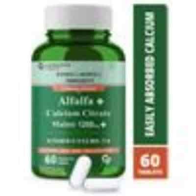 Buy Carbamide Forte Alfalfa Calcium Citrate Malate 1200Mg With Vitamin D K2 Mk7 B12 Magnesium & Zinc