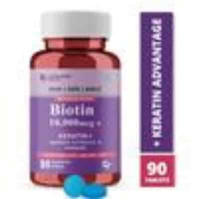 Buy Carbamide Forte Biotin 10000Mcg With Keratin & Bamboo Extract Tabs For Hair Growth For Women & Men