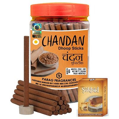 Buy Parag Fragrances Chandan ( Sandalwood ) Dhoop Sticks