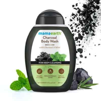 Buy Mamaearth Charcoal Body Wash With Charcoal & Mint for Deep Cleansing