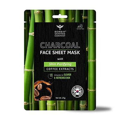 Buy Bombay Shaving Company Charcoal Face Sheet Mask