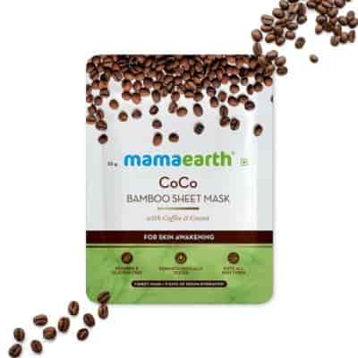 Buy Mamaearth CoCo Bamboo Sheet Mask with Coffee & Cocoa for Skin Awakening
