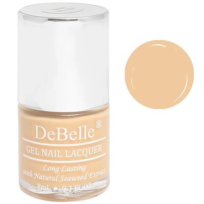 Buy Debelle Gel Nail Lacquer Almond Blush - Pastel Orange Brown Nail Polish