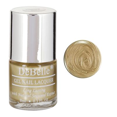 Buy Debelle Gel Nail Lacquer Chrome Gold - Bright Gold Toned Chrome Nail Polish