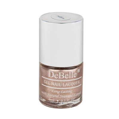 Buy Debelle Gel Nail Lacquer Pandora - Blush Rose Gold Glitter Nail Polish