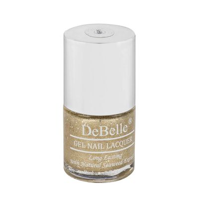 Buy Debelle Gel Nail Lacquer Sirius - Gold With Silver Glitter Nail Polish