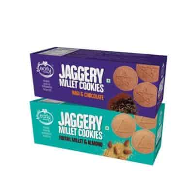 Buy Early Foods Foxtail Almond And Ragi Choco Jaggery Cookies 150 Gms X 2 Nos