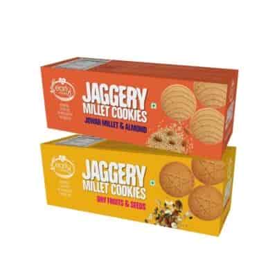 Buy Early Foods Jowar And Dry Fruit Jaggery Cookies 150 Gms X 2 Nos