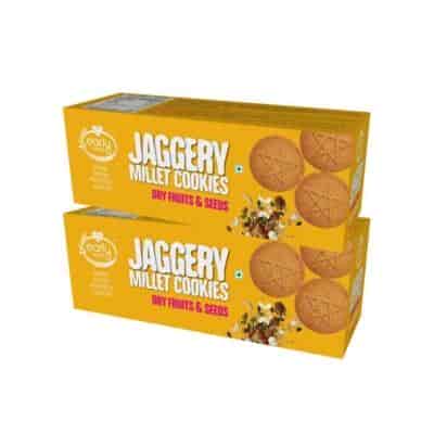 Buy Early Foods Organic Dry Fruits And Seeds Jaggery Cookies 150 Gms X 2 Nos