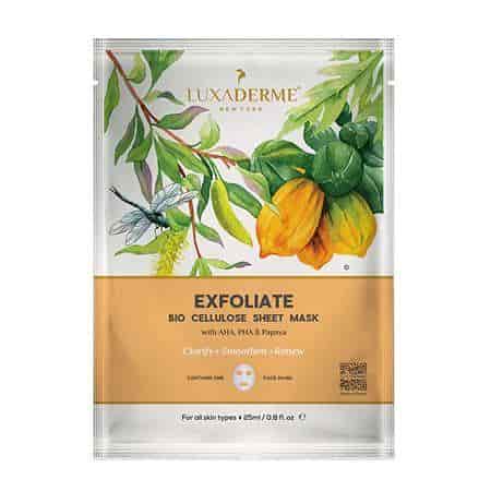 Buy Luxaderme Exfoliate Bio Cellulose Sheet Mask