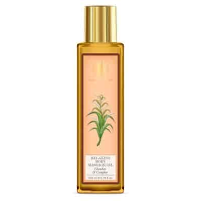 Buy Forest Essentials Chandan and Camphor Body Massage Oil