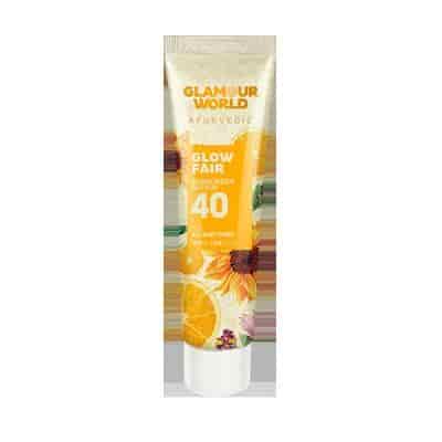 Buy Glamour World Ayurvedic Glow Fair 40 Sunscreen Lotion