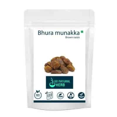 Buy Go Natural Herb Bhura Munakka Brown Raisin
