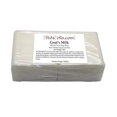 Buy VedaOils Goat Milk Soap Base with Natural Glycerin