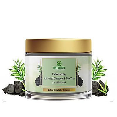 Buy Greendorse 3 In 1 Activated Charcoal Clay Face Mask