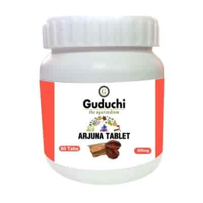 Buy Guduchi Ayurveda Arjuna Tablet Cardio Care Maintain Healthy Blood Pressure Reduces Clot Formation Protects Heart Muscles